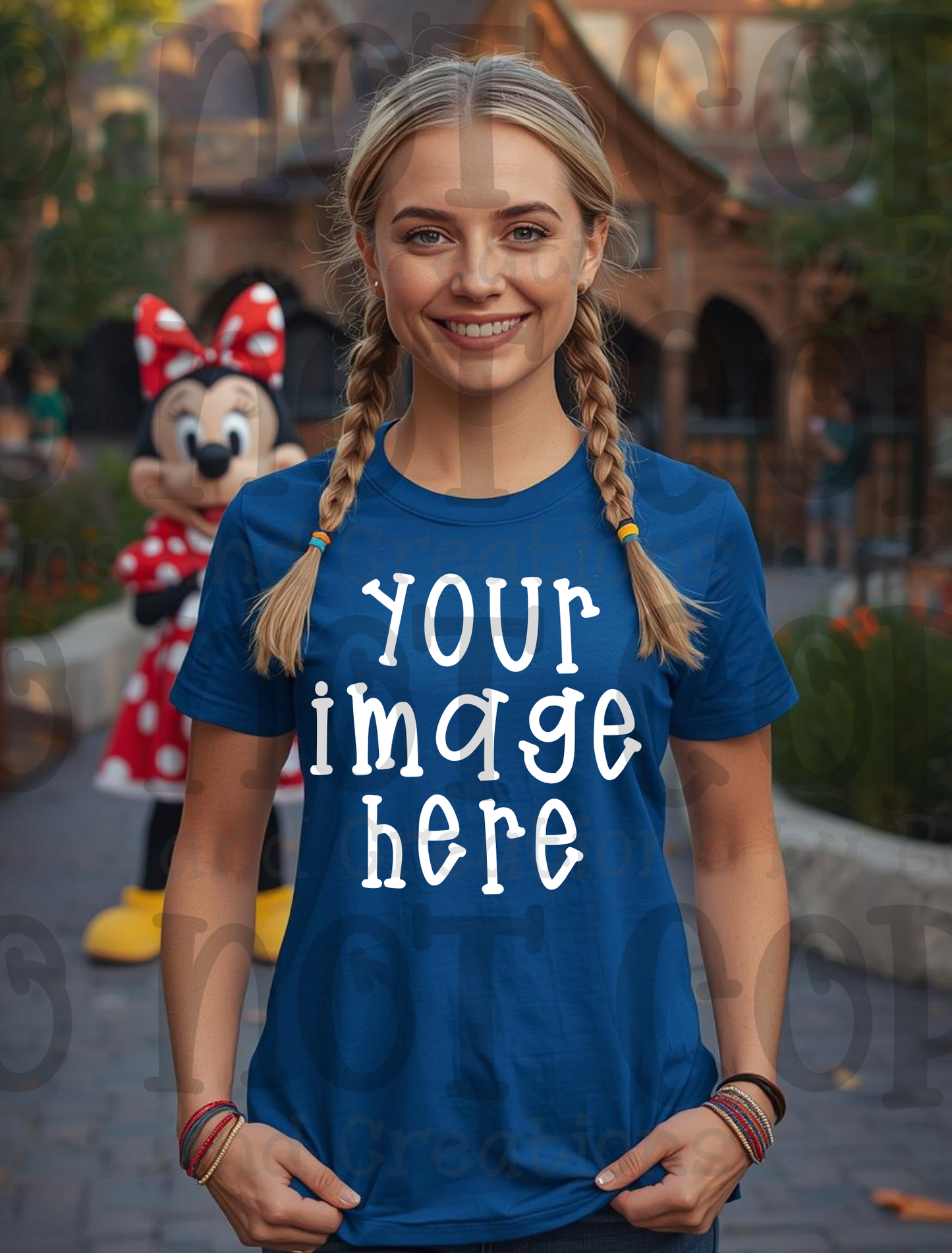Disney Theme Park with Mouse Apparel Mock Ups