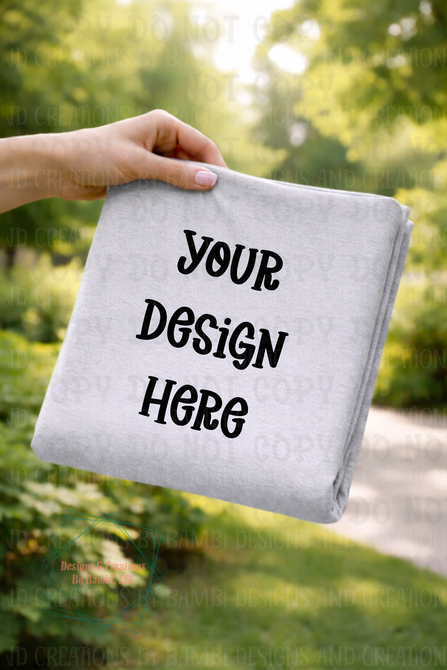 Outdoor Folded Tshirt Apparel Mock Ups