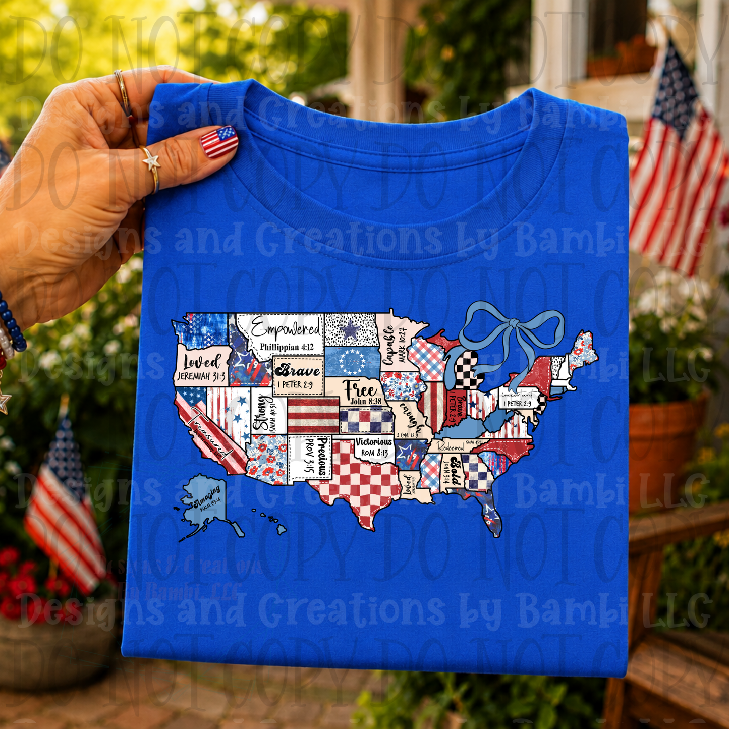 American Patriotic Map Faith Based