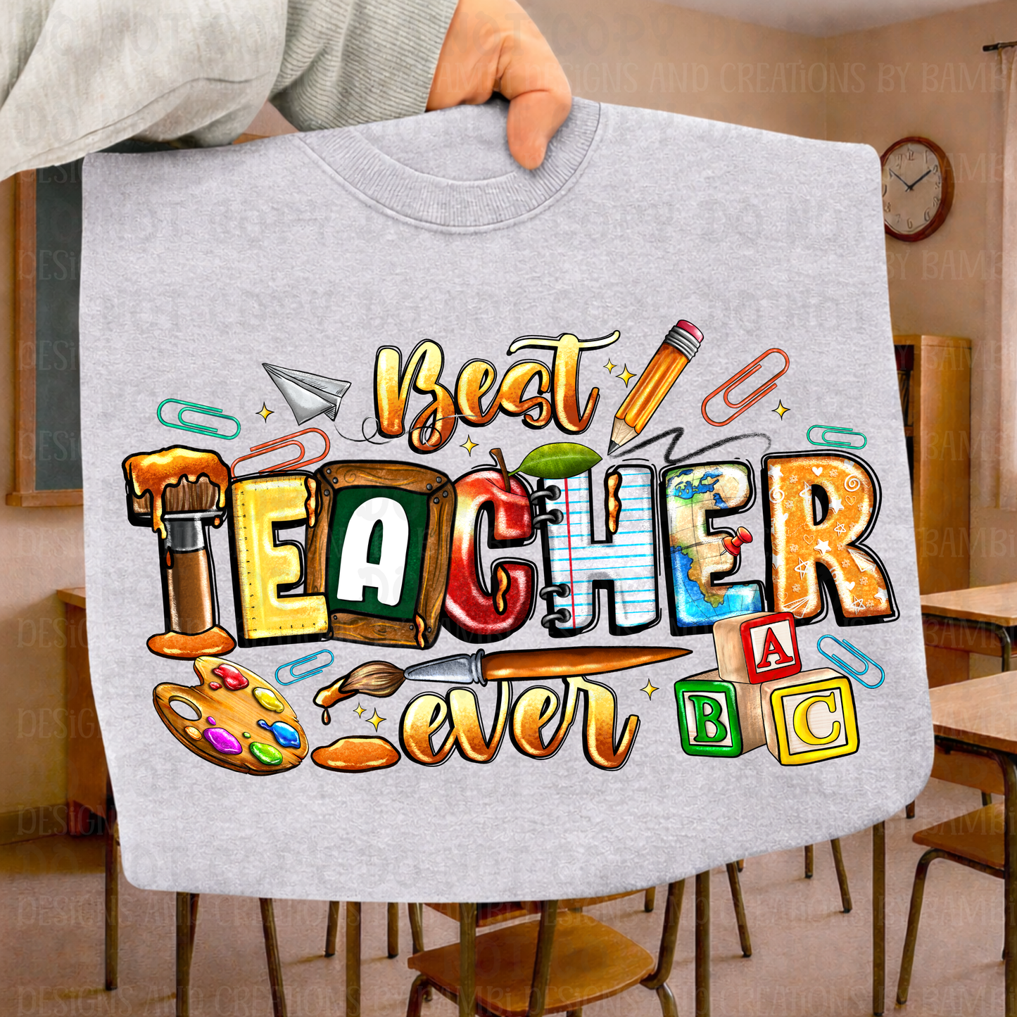 Best Teacher Ever with Blocks