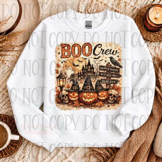 Boo Crew with Halloween Scene