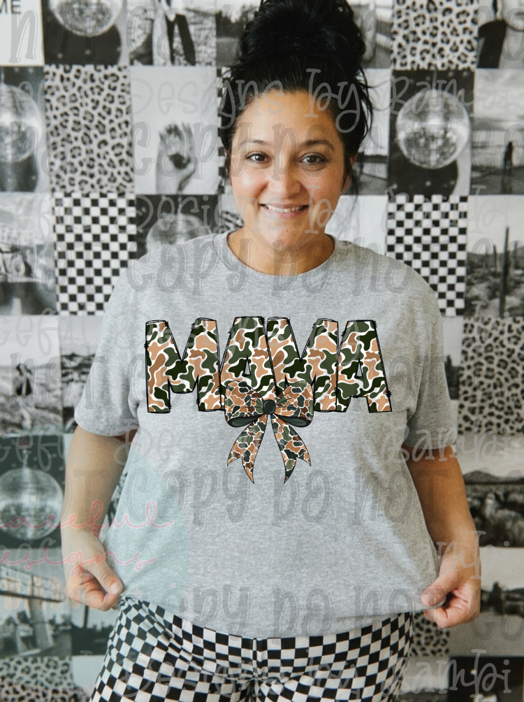 Camo Mama with Bow