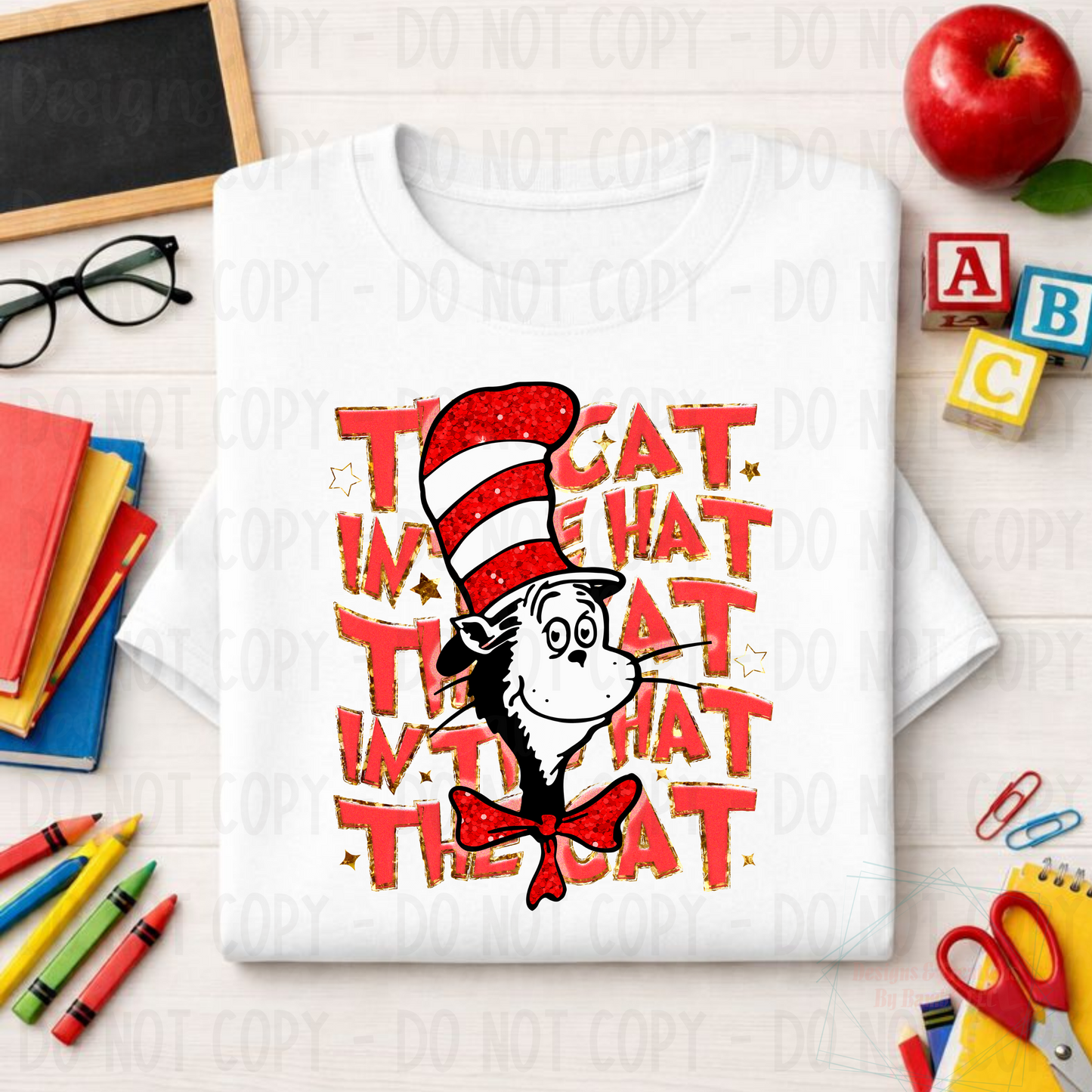 Cat in the Hat with Figurine