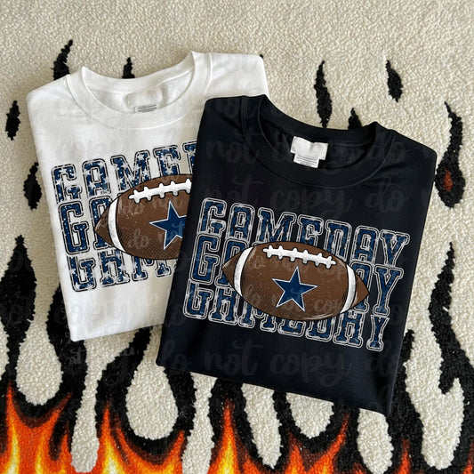 Faux Embroidery/Sequin Game Day Stacked Collection