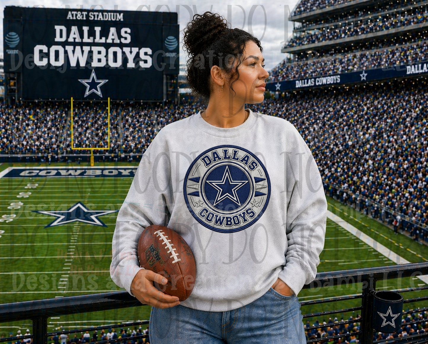 Dallas Cowboys Logo Faux Embroidery