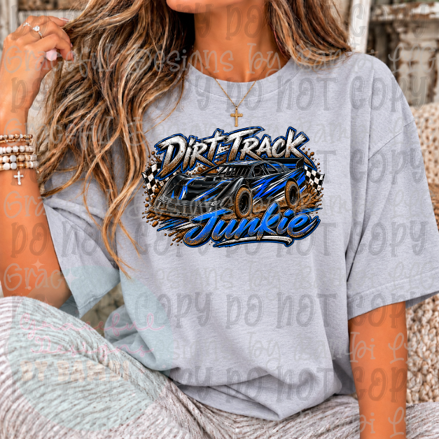 Dirt Track Junkie Blue