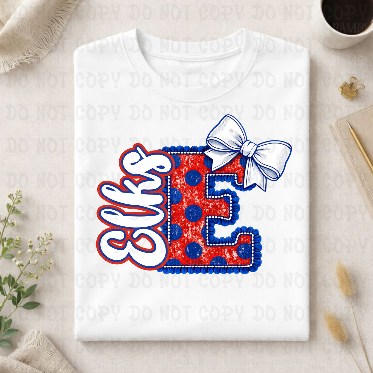 Elkhart Elks with Large Polka Dot E