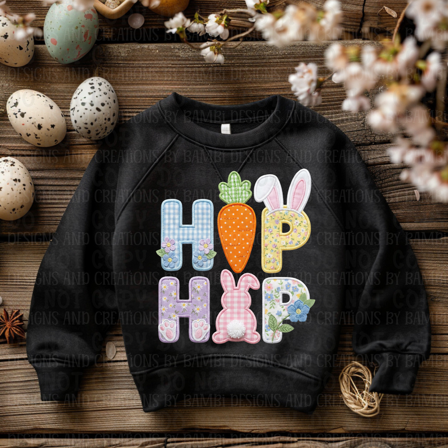 Faux Faux Embroidery Hip Hop Easter
