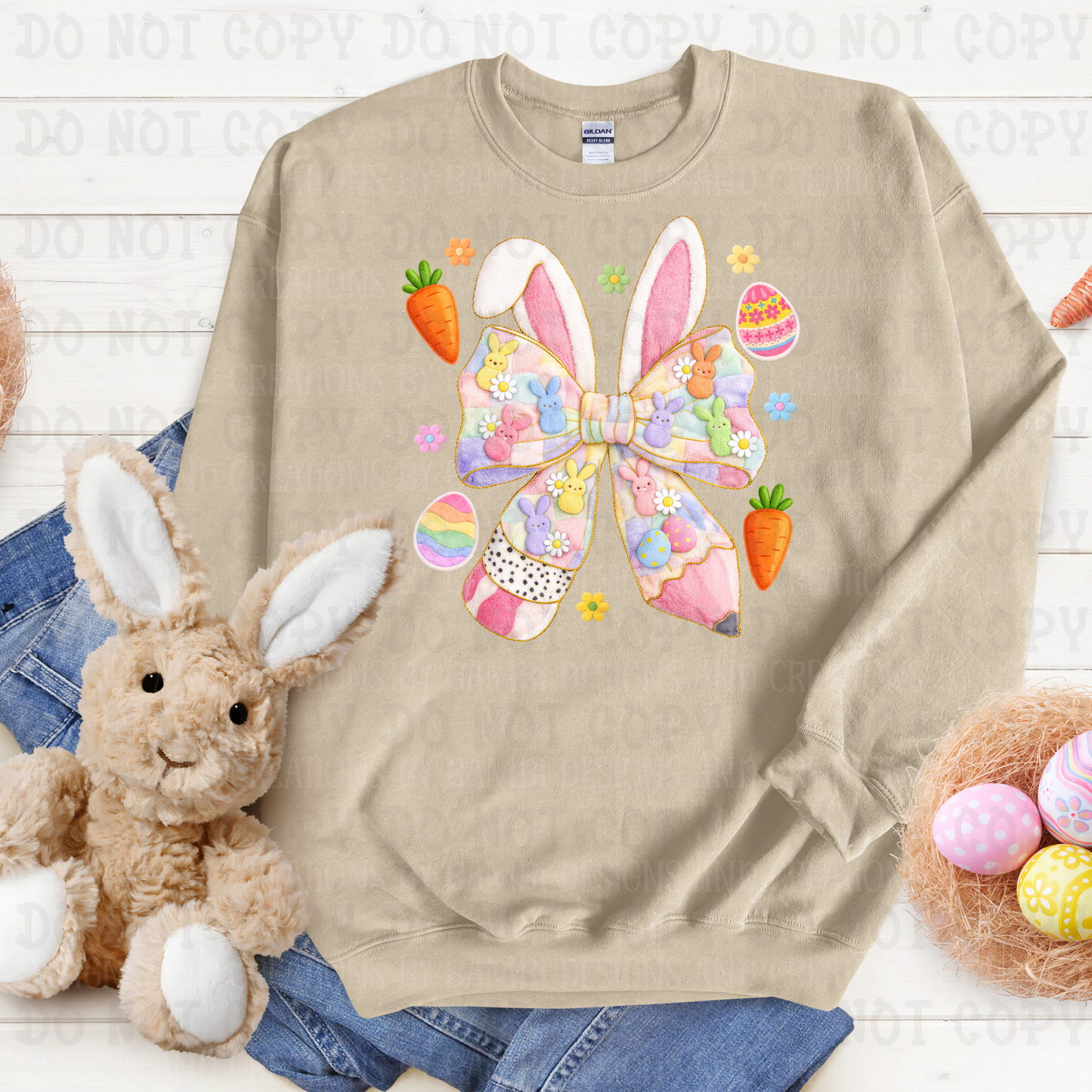 Faux Yarn Easter Teachers with Carrots
