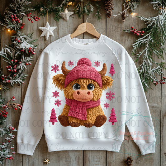 Christmas Highland Cow Digital Bundle Collab
