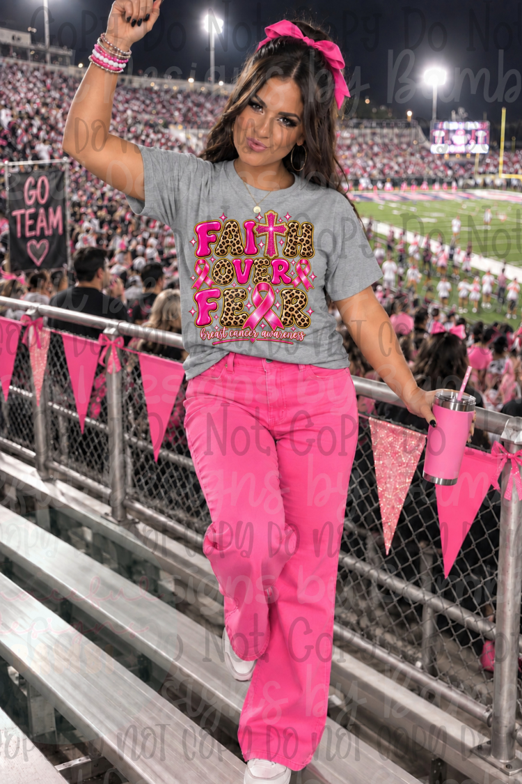 Faith Over Fear with Leopard Breast Cancer Awareness