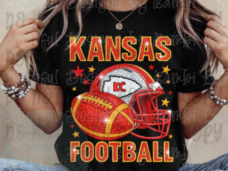 Faux Bling Red and Gold Helmet