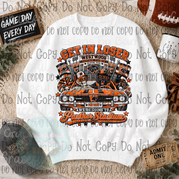 Faux Embroidery Get In Loser Westwood Style