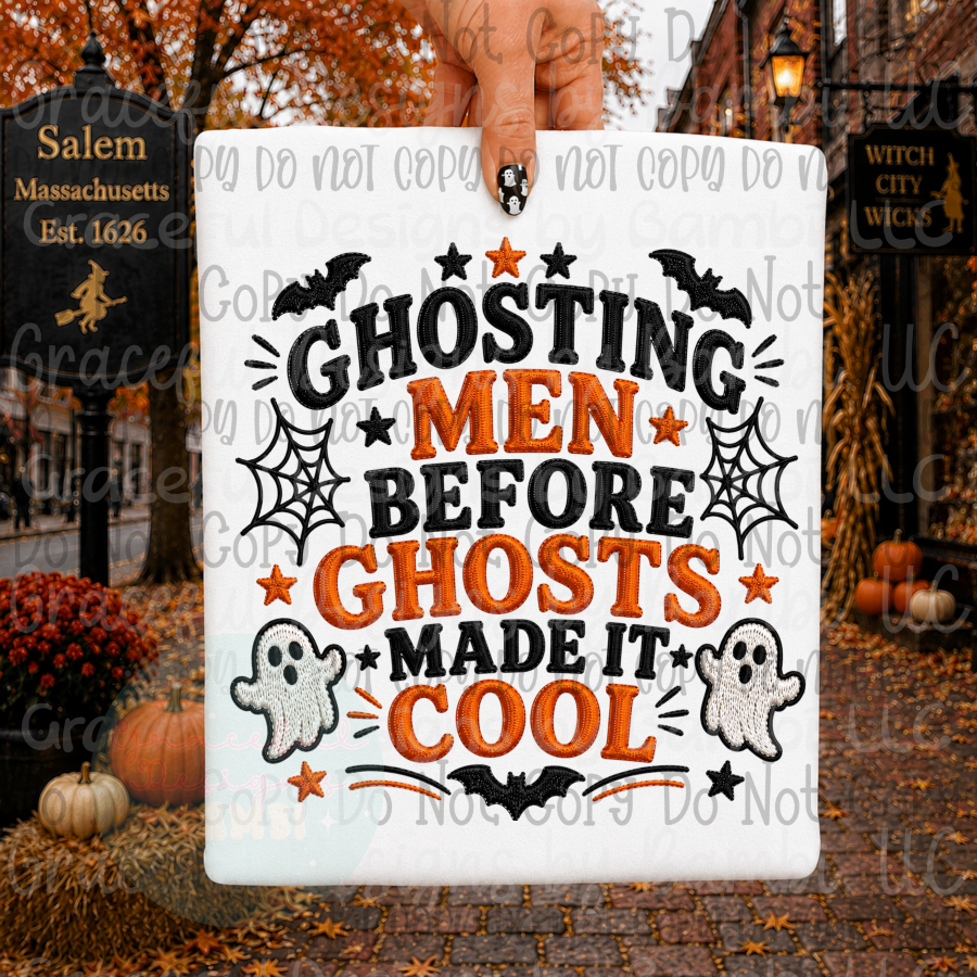 Faux Embroidery Ghosting Men