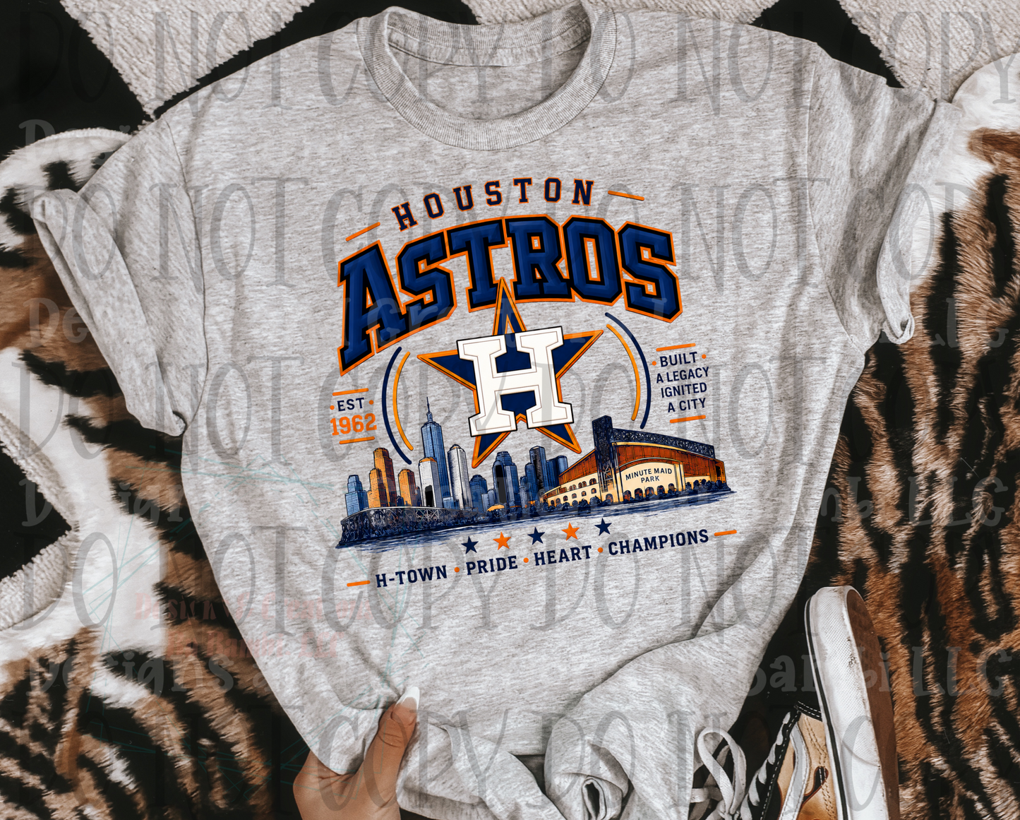 Faux Embroidery Houston Astros