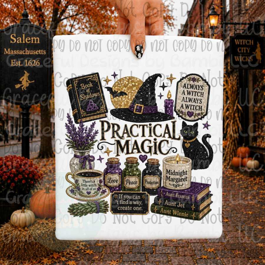 Faux Embroidery Practical Magic