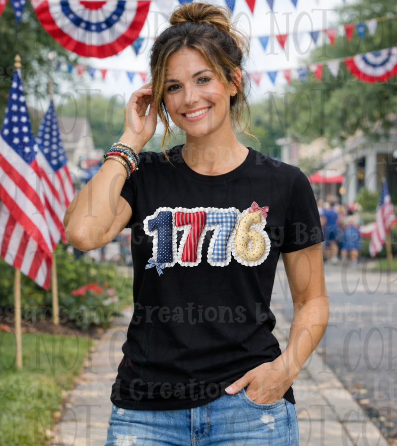 Faux Fabric 1776 Patriotic