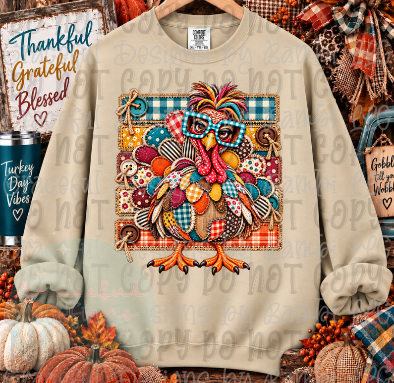 Faux Patchwork Turkey