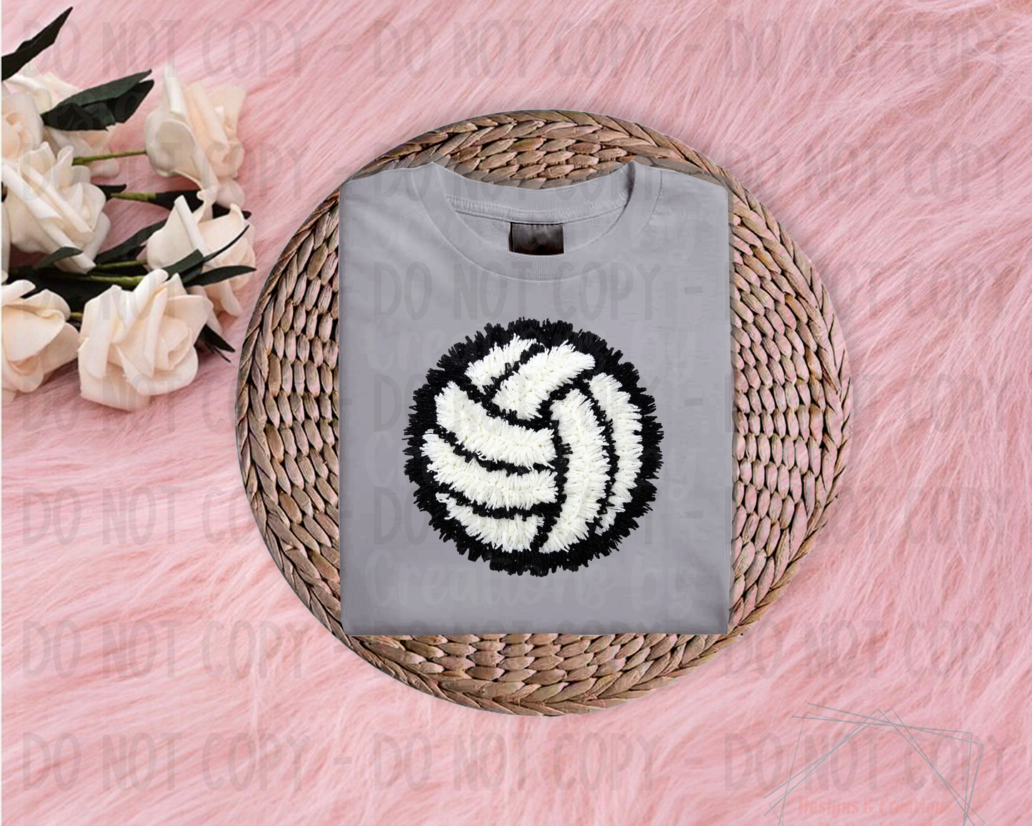 Faux Shaggy Yarn Volleyball