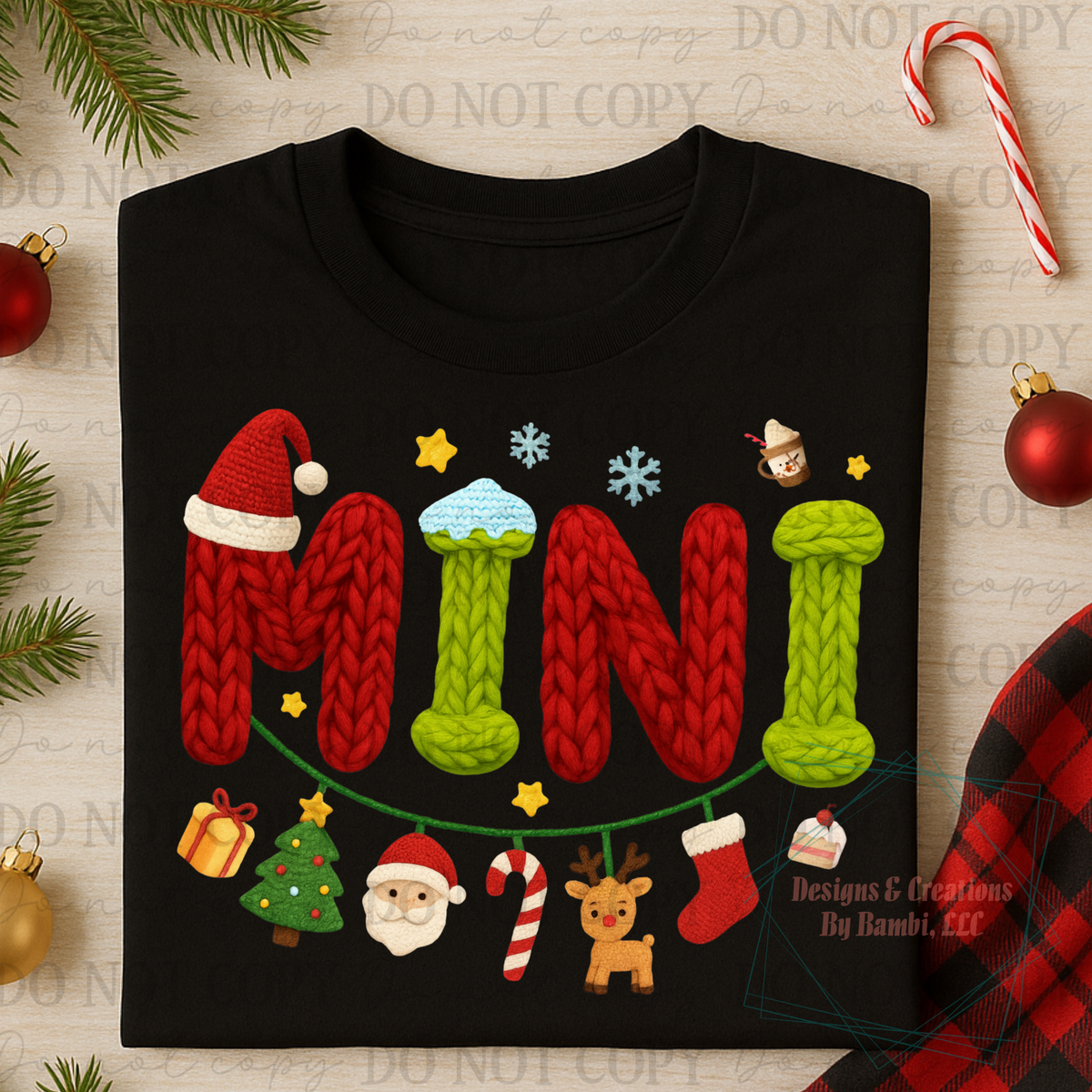 Faux Yarn Christmas Mini