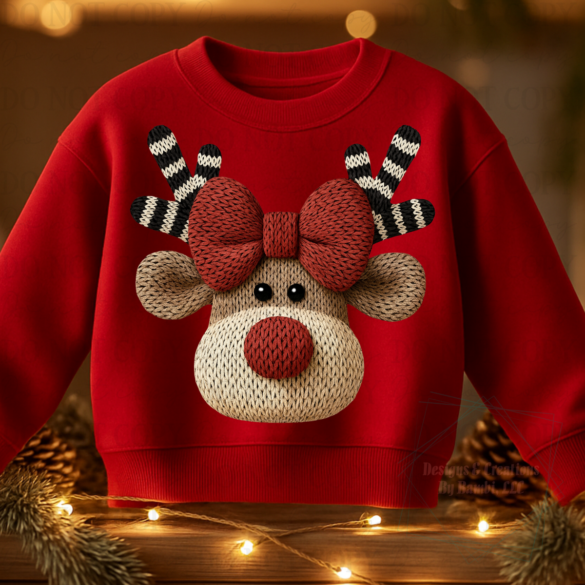 Faux Yarn Reindeer 9