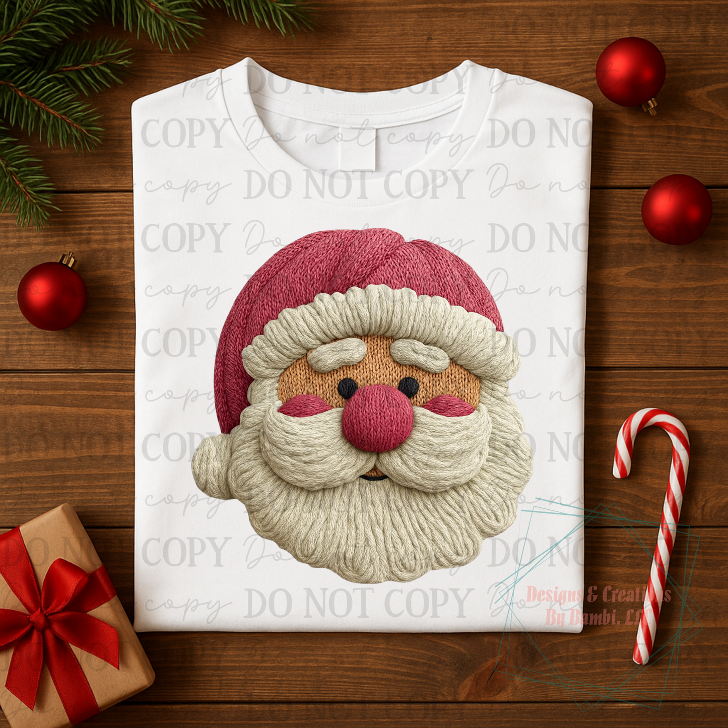 Faux Yarn Santa 13