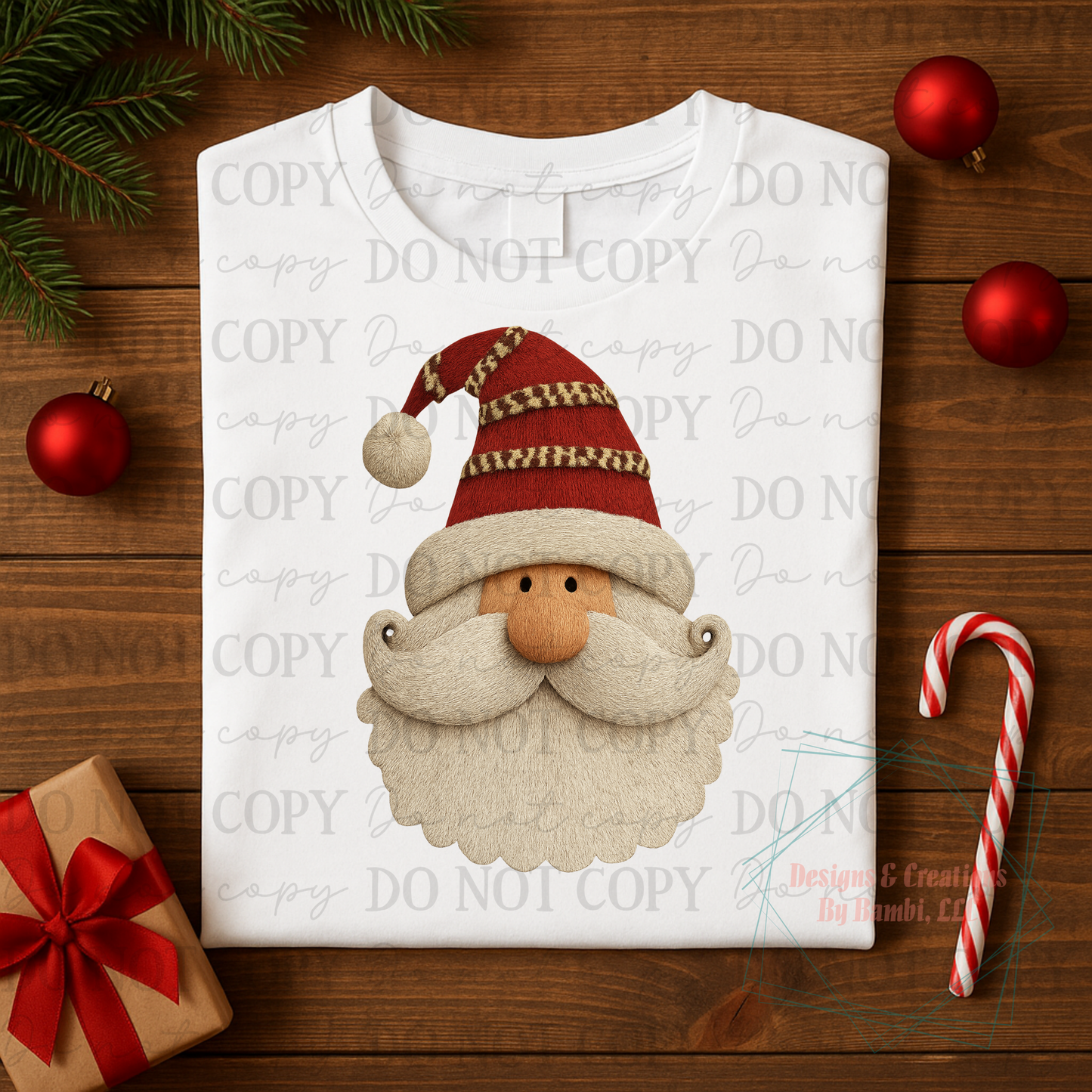 Faux Yarn Santa 6