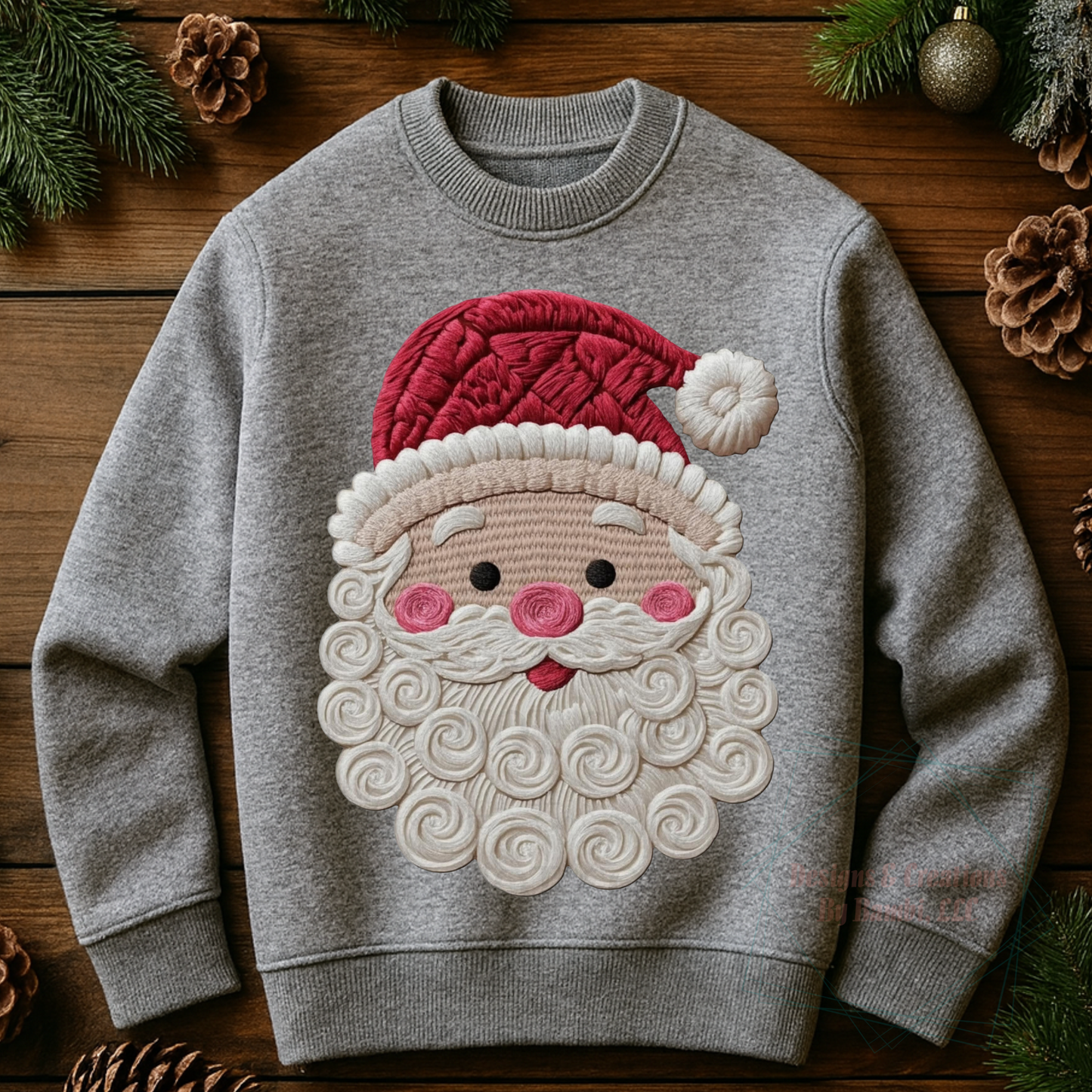 Faux Yarn Single Santa