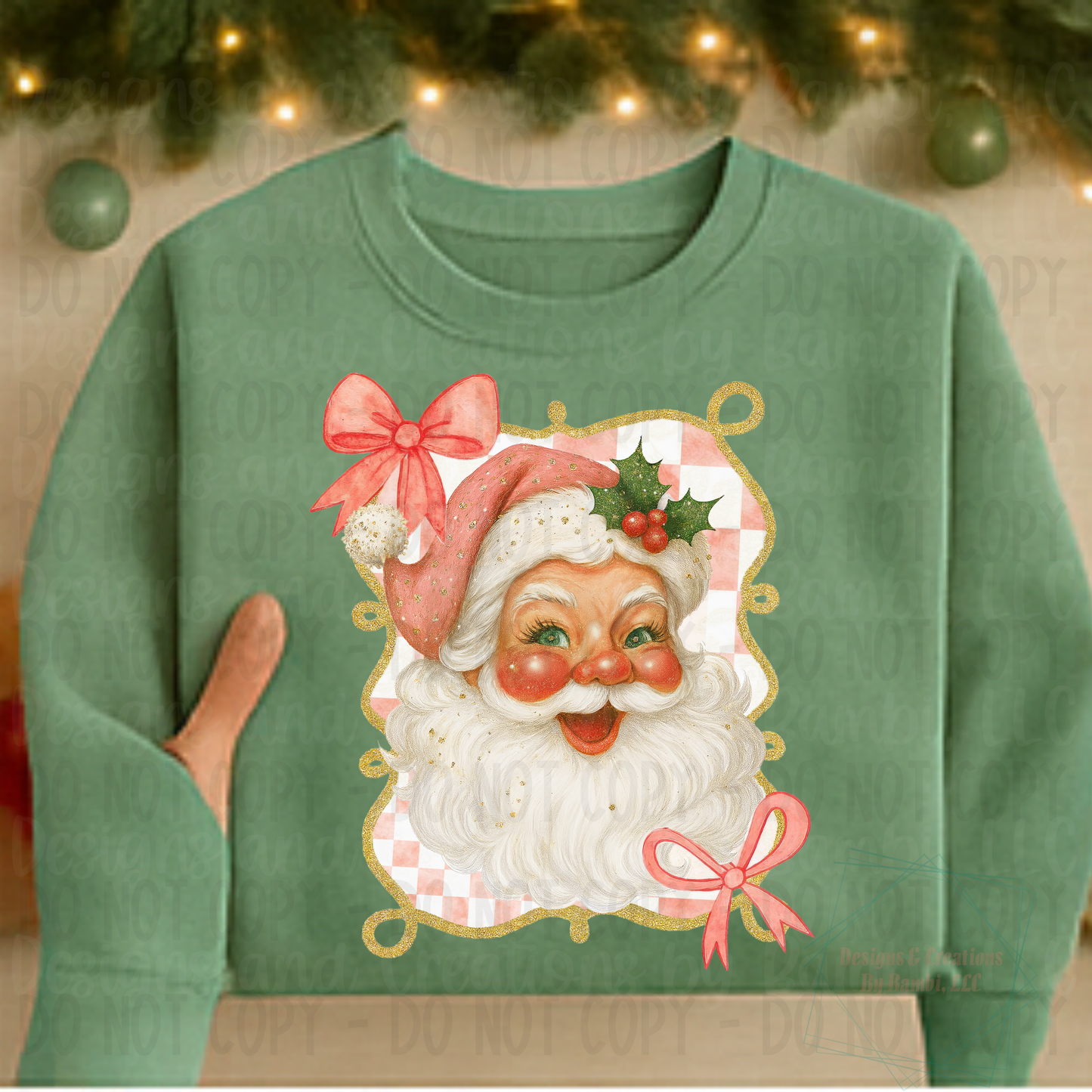 Festive Coquette Santa Pink