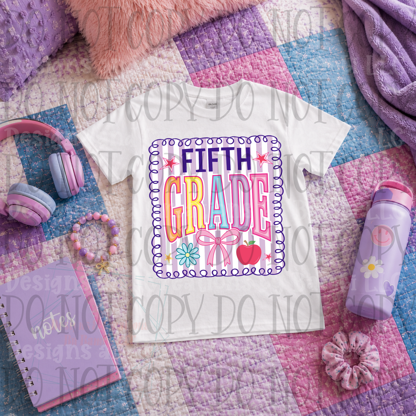 Striped Back to School Grade Girls Collection