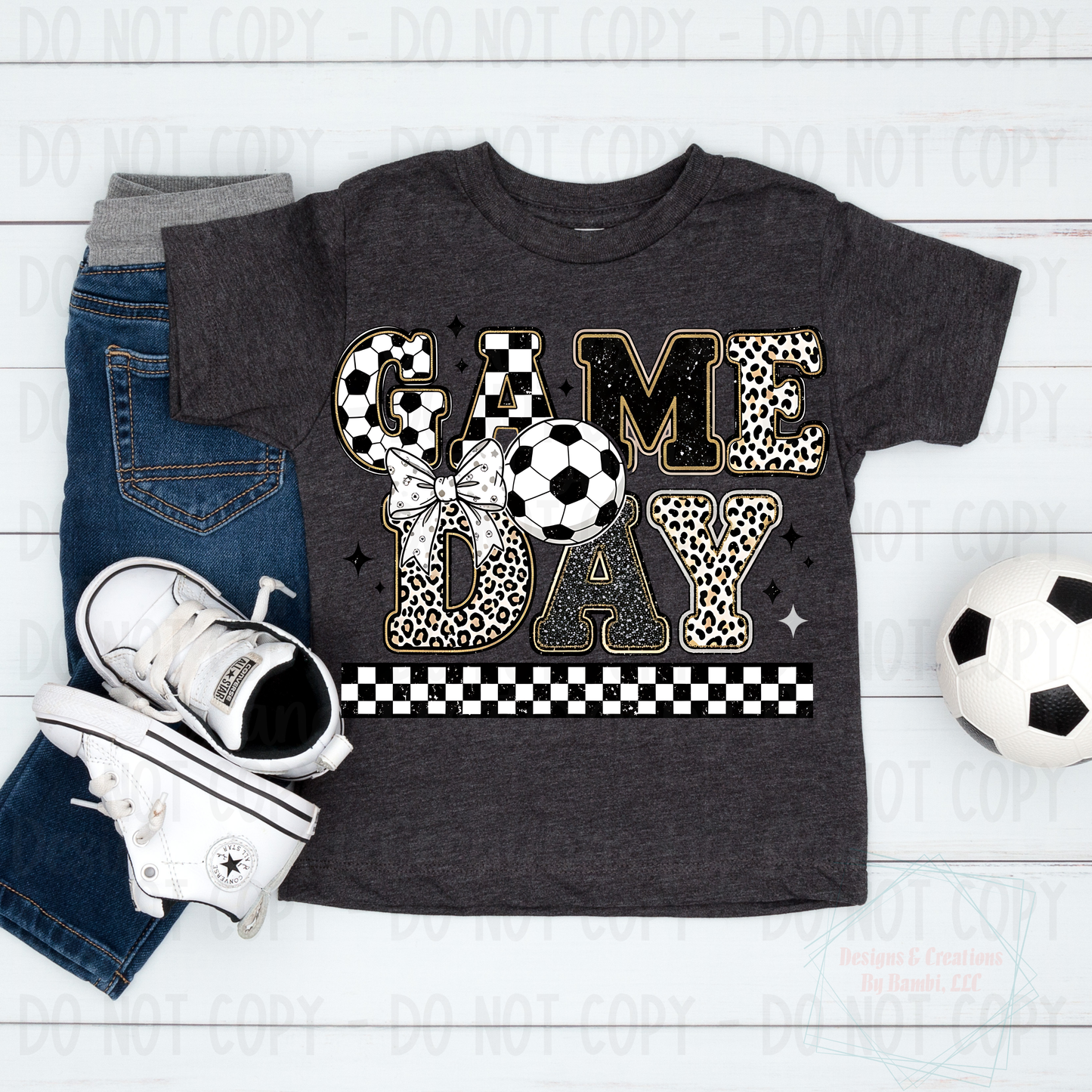 Game Day Soccer Checkered Font