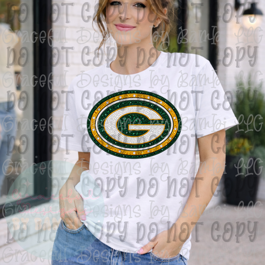 Faux Mosaic Logo Football Collections