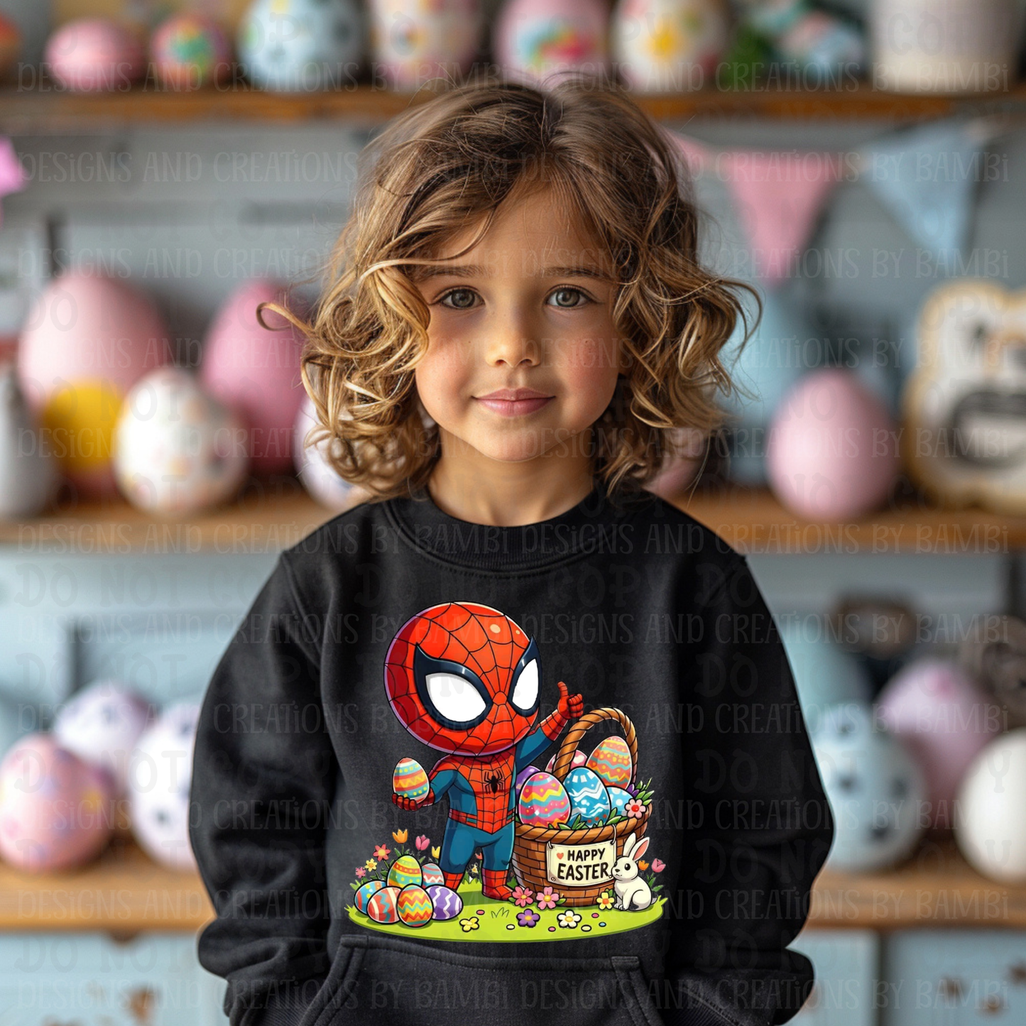Happy Easter Spidey with Easter Basket