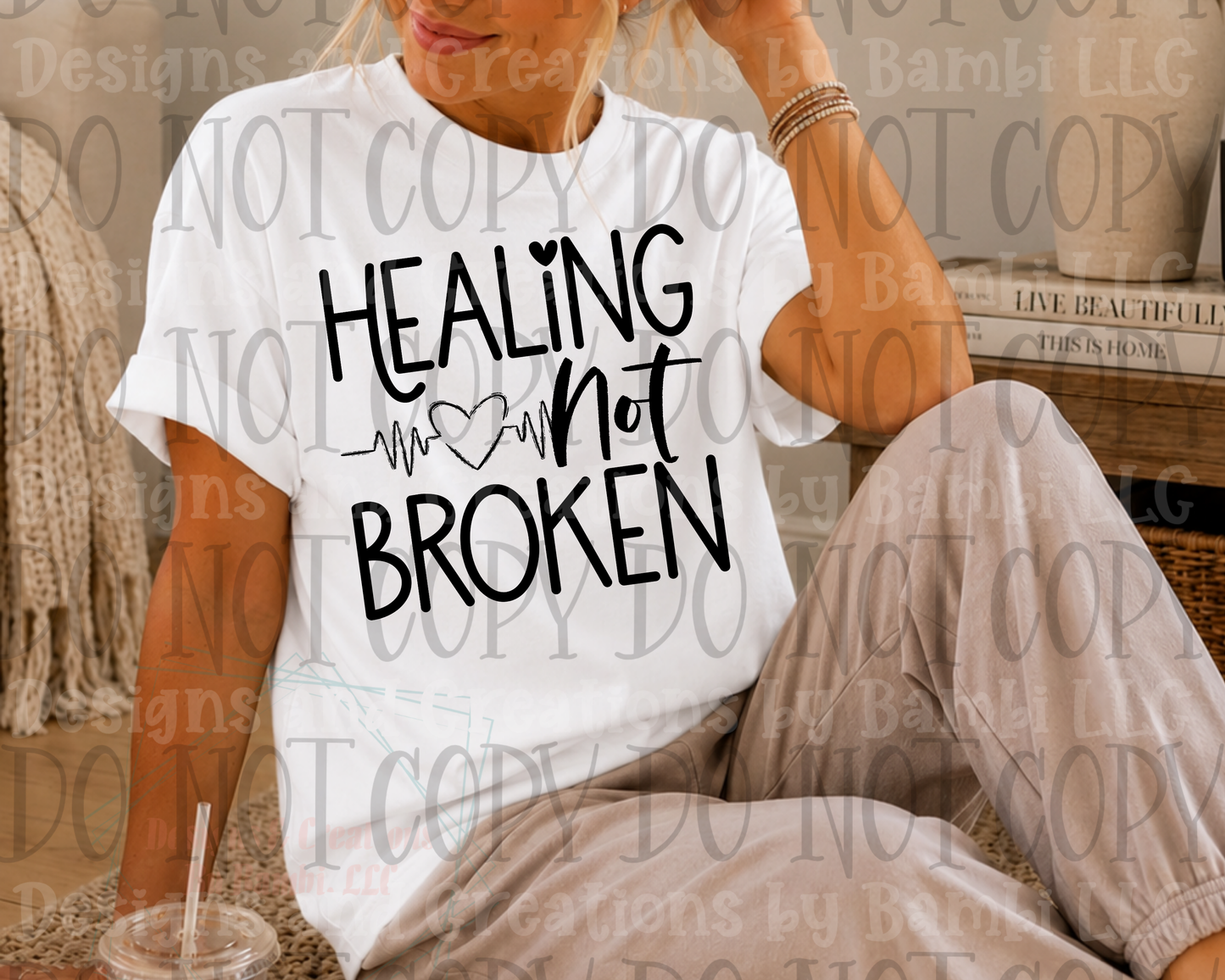 Healing Not Broken Black Font