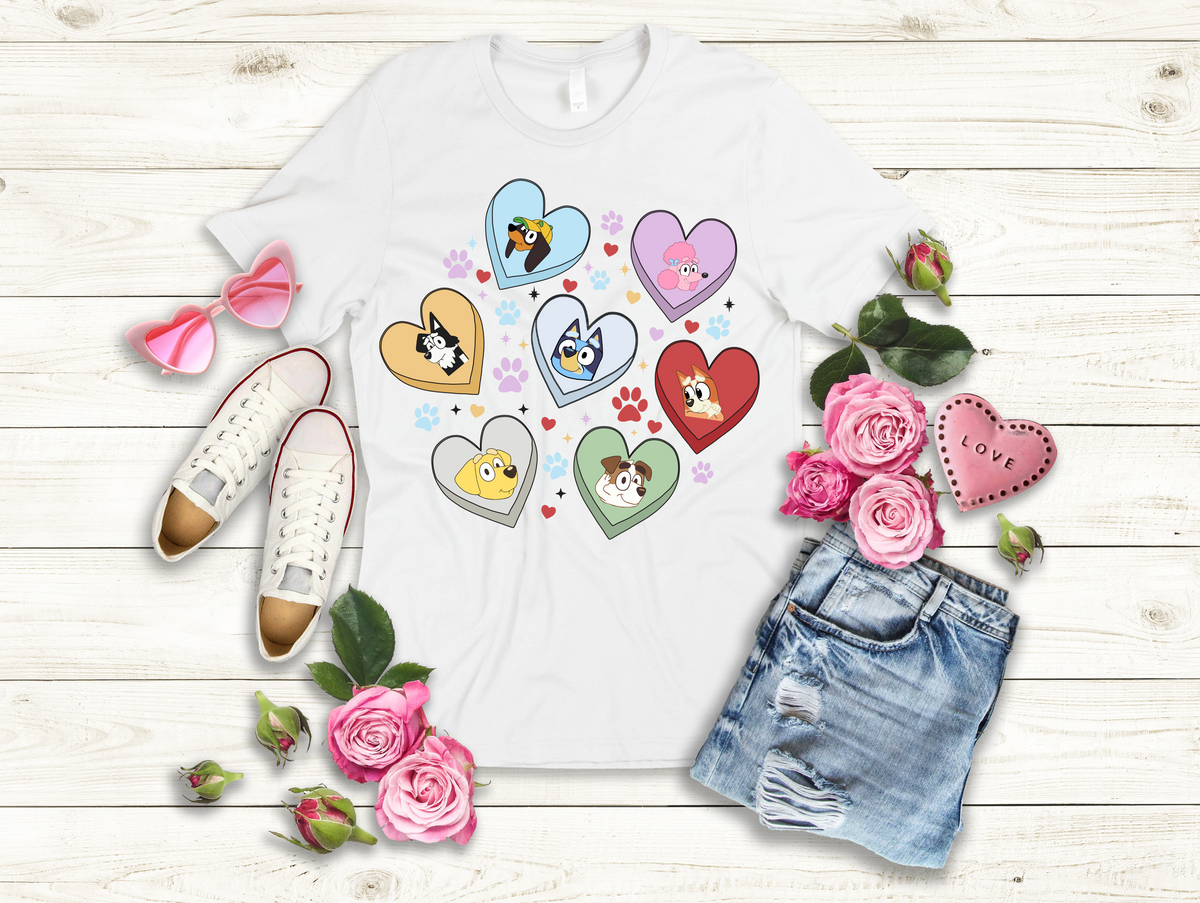 Hearts and Blue Heeler