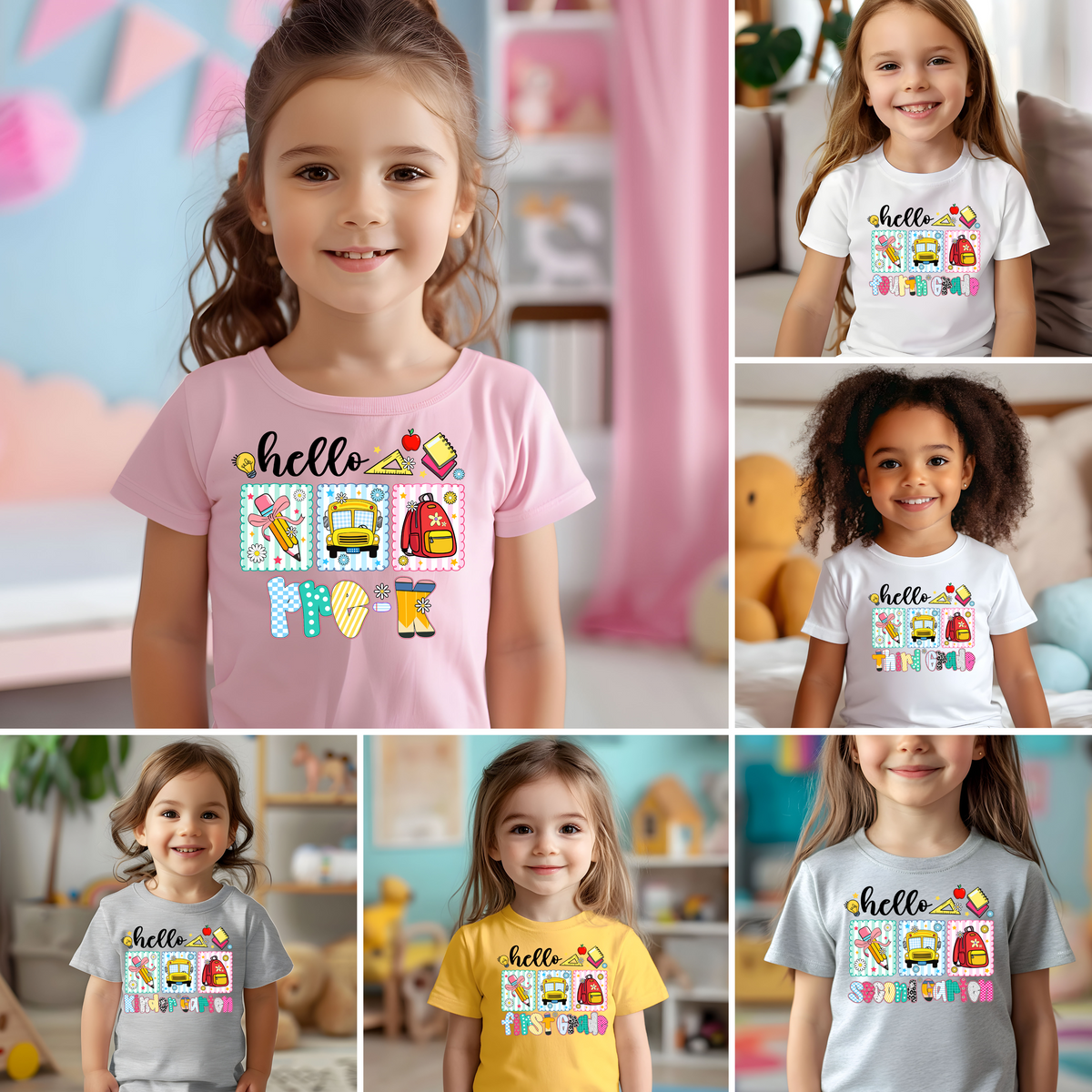 Hello Grade Trio Frame Back To School Collection