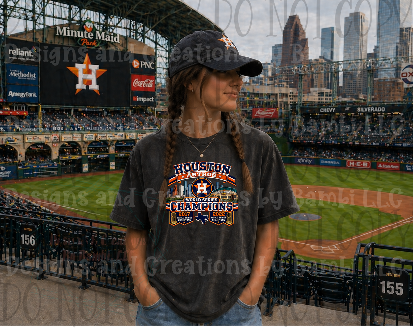 Faux Embroidery Houston Astros World Series Champions