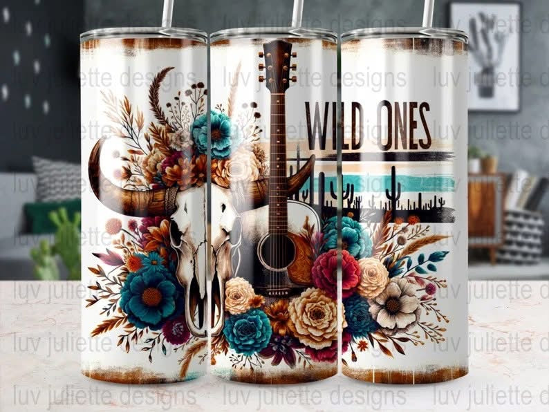 Wild Ones 20 oz Skinny Sublimation Tumbler