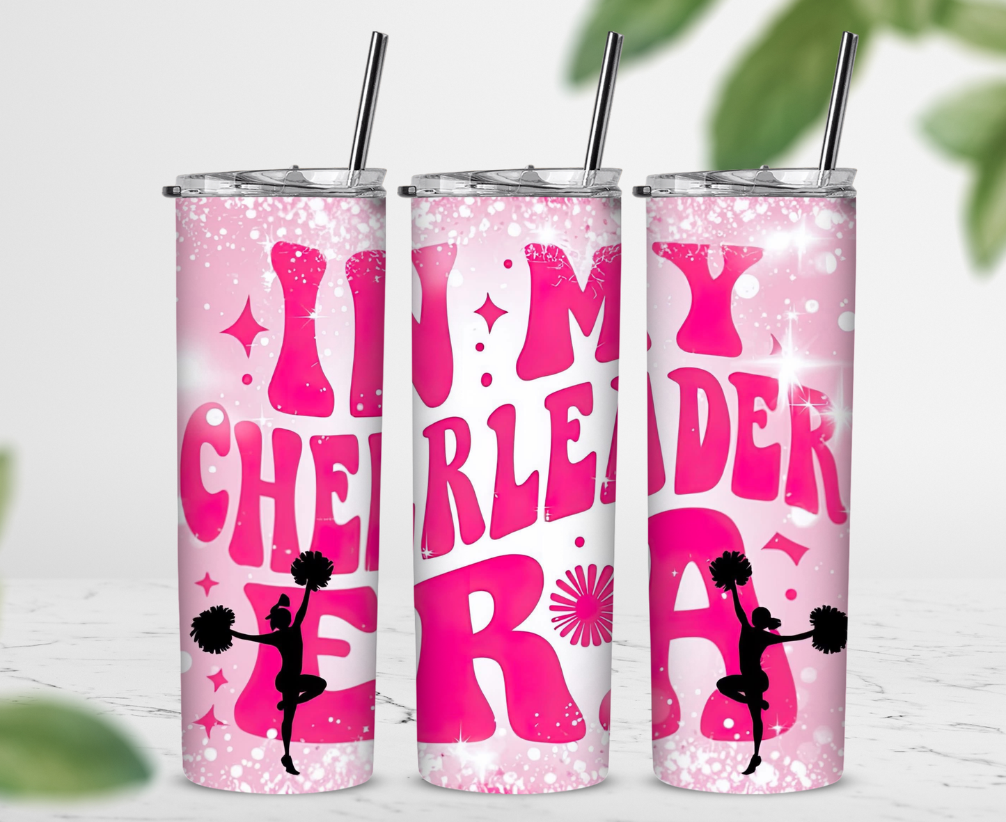 Im My Cheerleader Era 20 oz Skinny Sublimation Tumbler