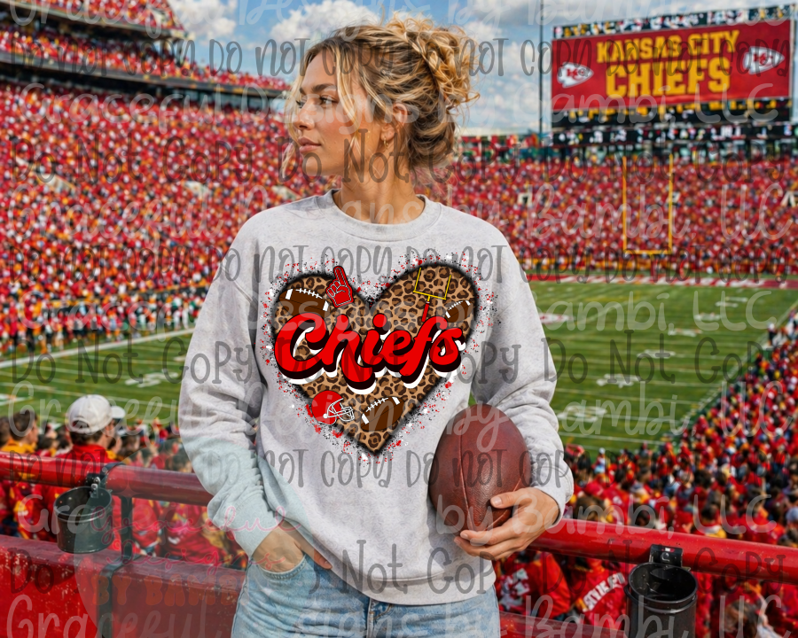 Leopard Heart KC Football
