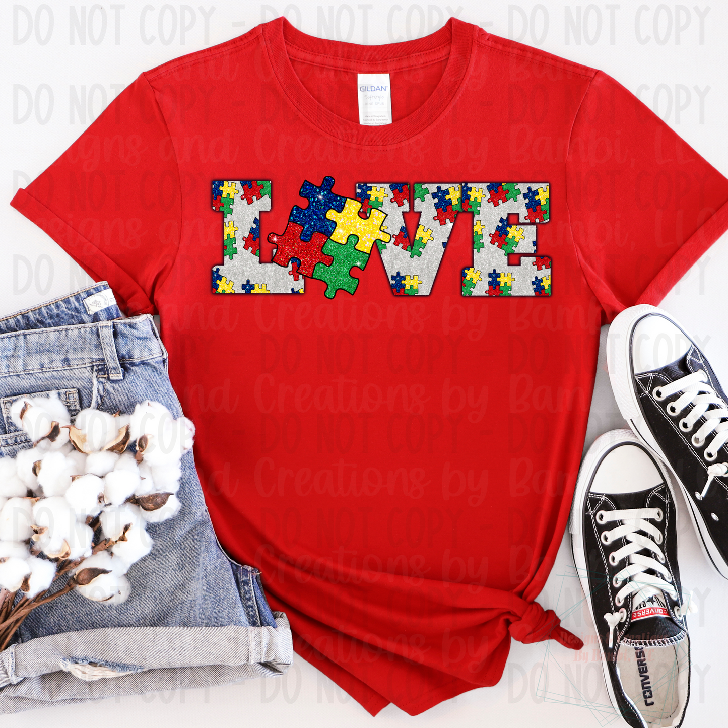 Love Autism with Puzzle Pieces