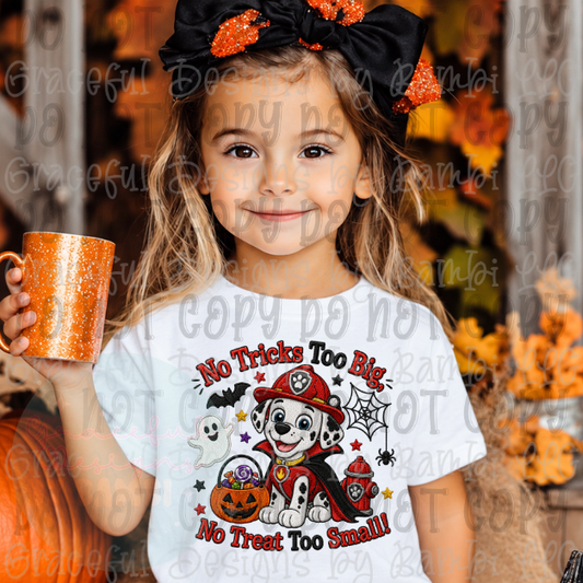 Faux Embroidered No Tricks Too Big PP Collection