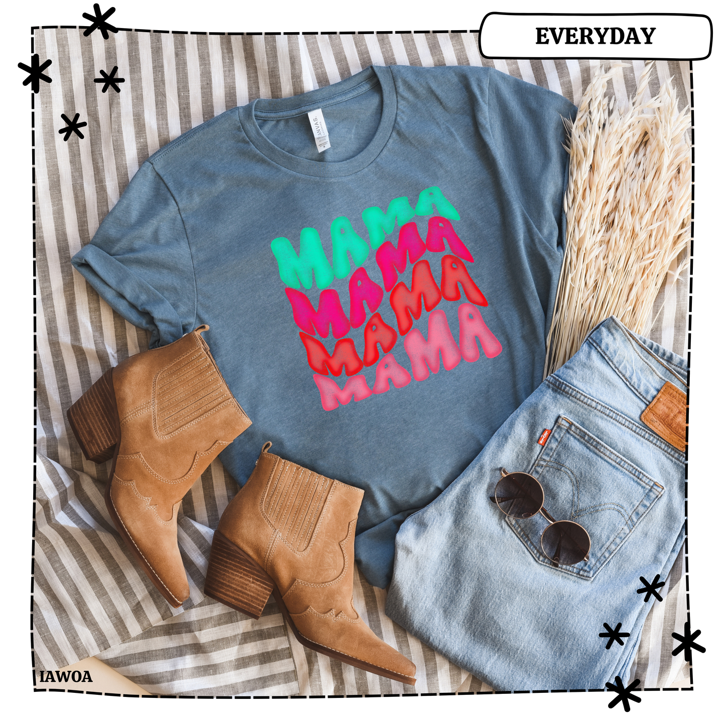 Retro Mama Stacked