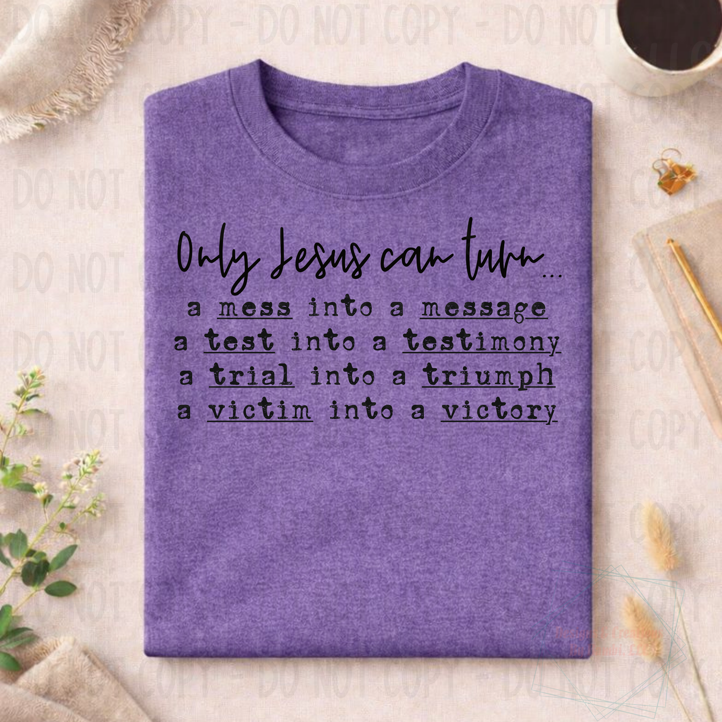 Only Jesus Can Black Font