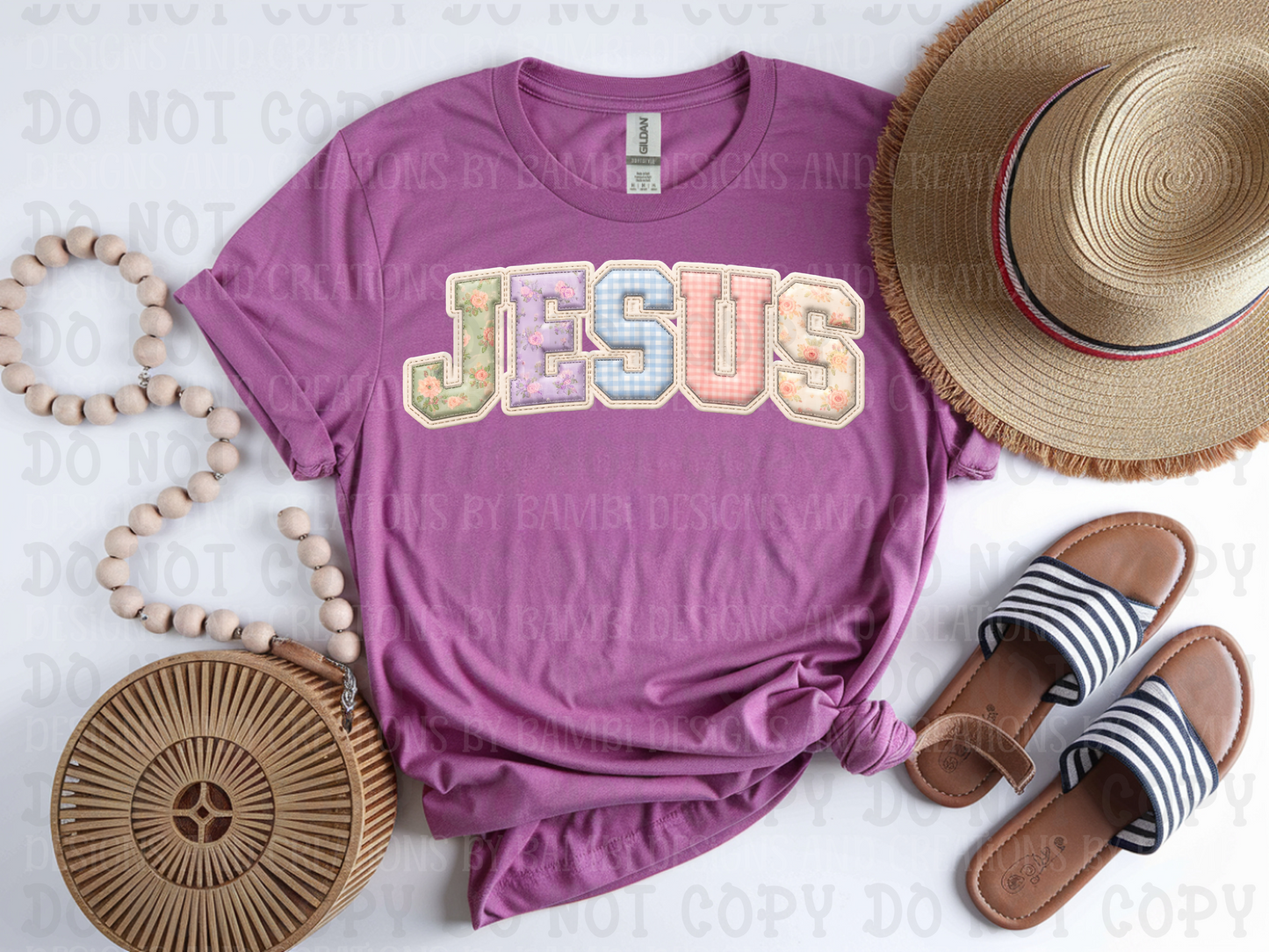 Patchwork Jesus Pastel Colors