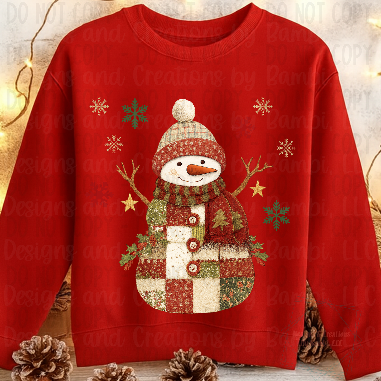 Patchwork Snowman