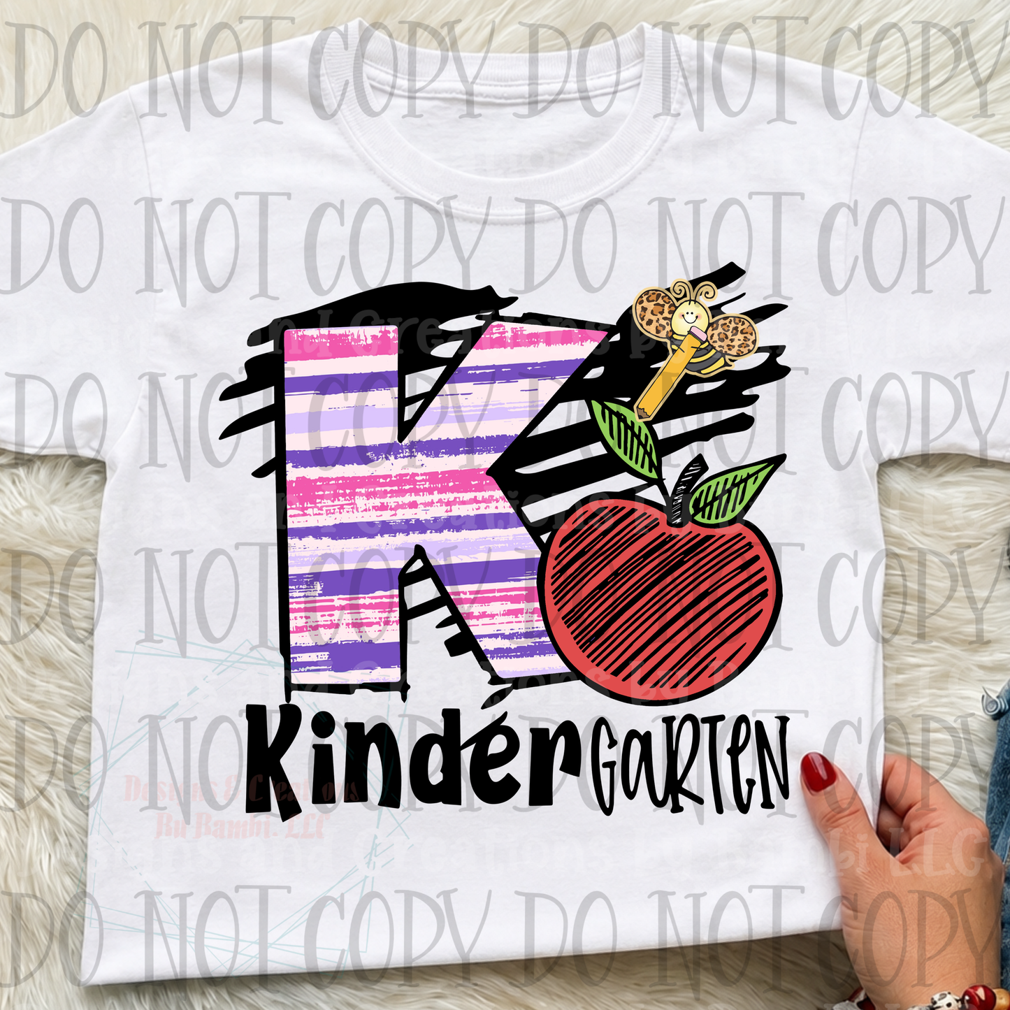 Pink Purple K for Kindergarten