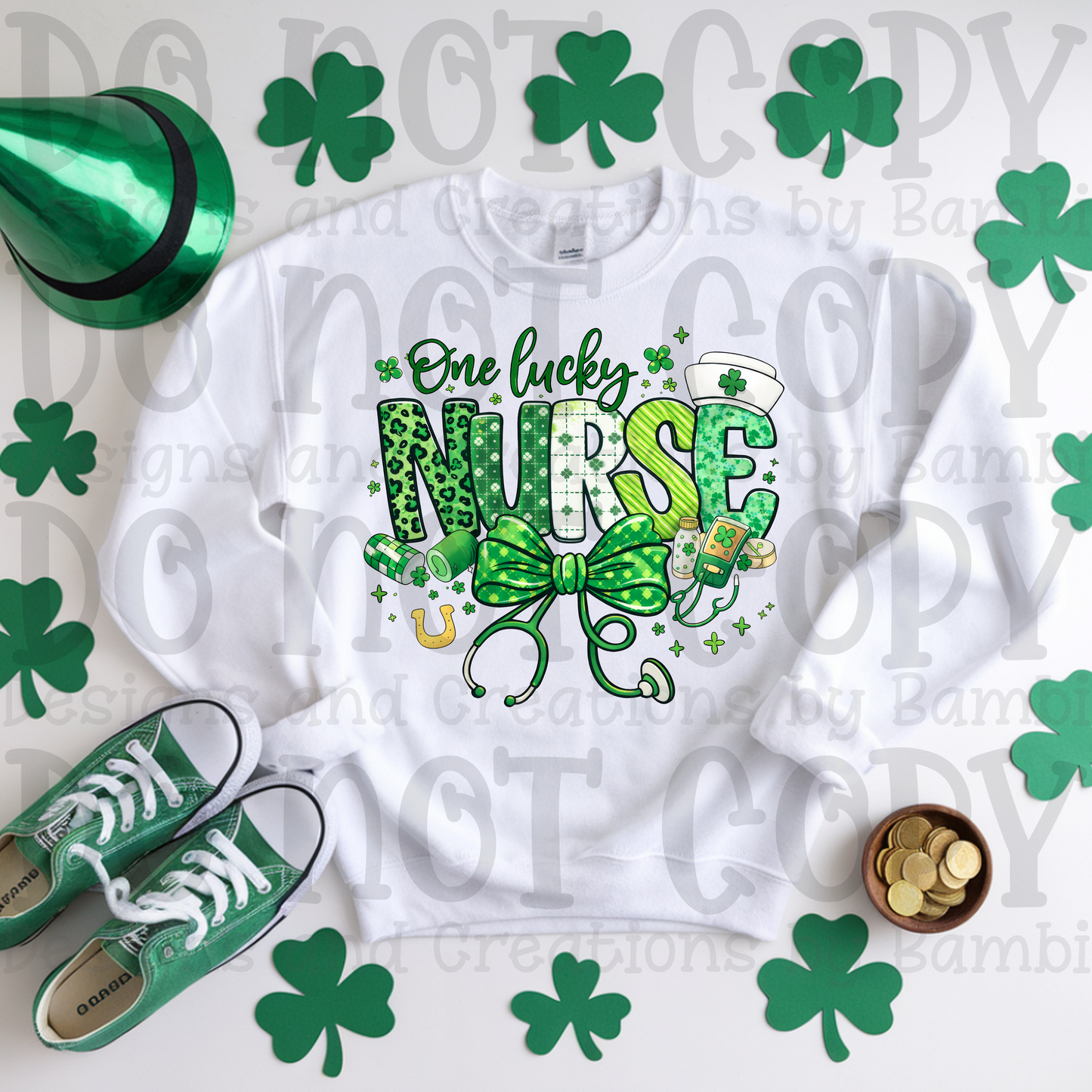 Preppy One Lucky Nurse in Green