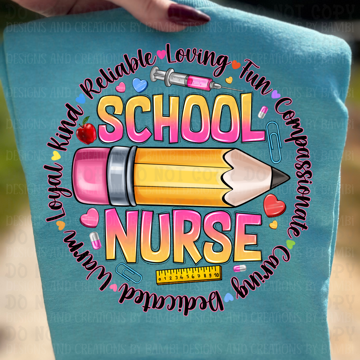 School Nurse with Pencil