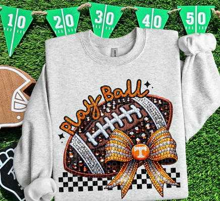 Faux Sparkles and Embroidery Football Collection